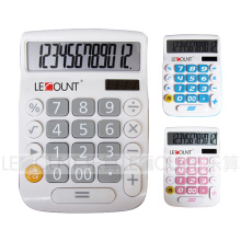 8 Digits ABS Dual Power Calculadora de escritorio clave grande (LC201-8D)